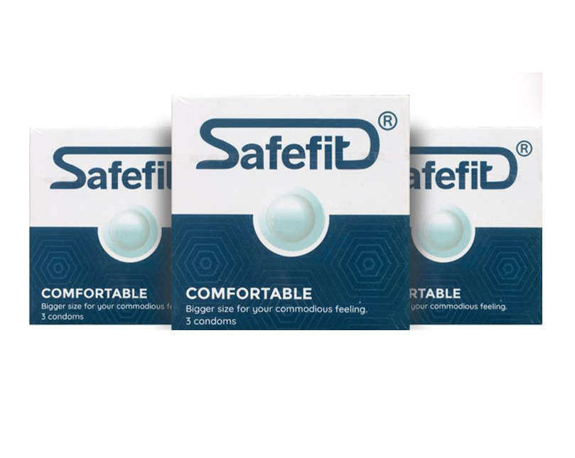 bộ 3 hộp bao cao su safefit siêu mỏng size 52mm - hộp 3 chiếc 2