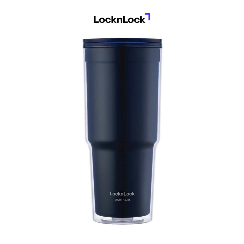 Ly Nhựa 2 Lớp LocknLock 900ml HAP502NVY – Màu Navy