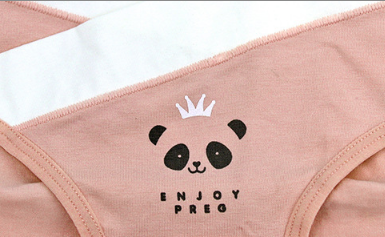Sét 4 quần lót/chíp bầu Azuno Az1003 cạp chéo Cotton họa tiết không đường may